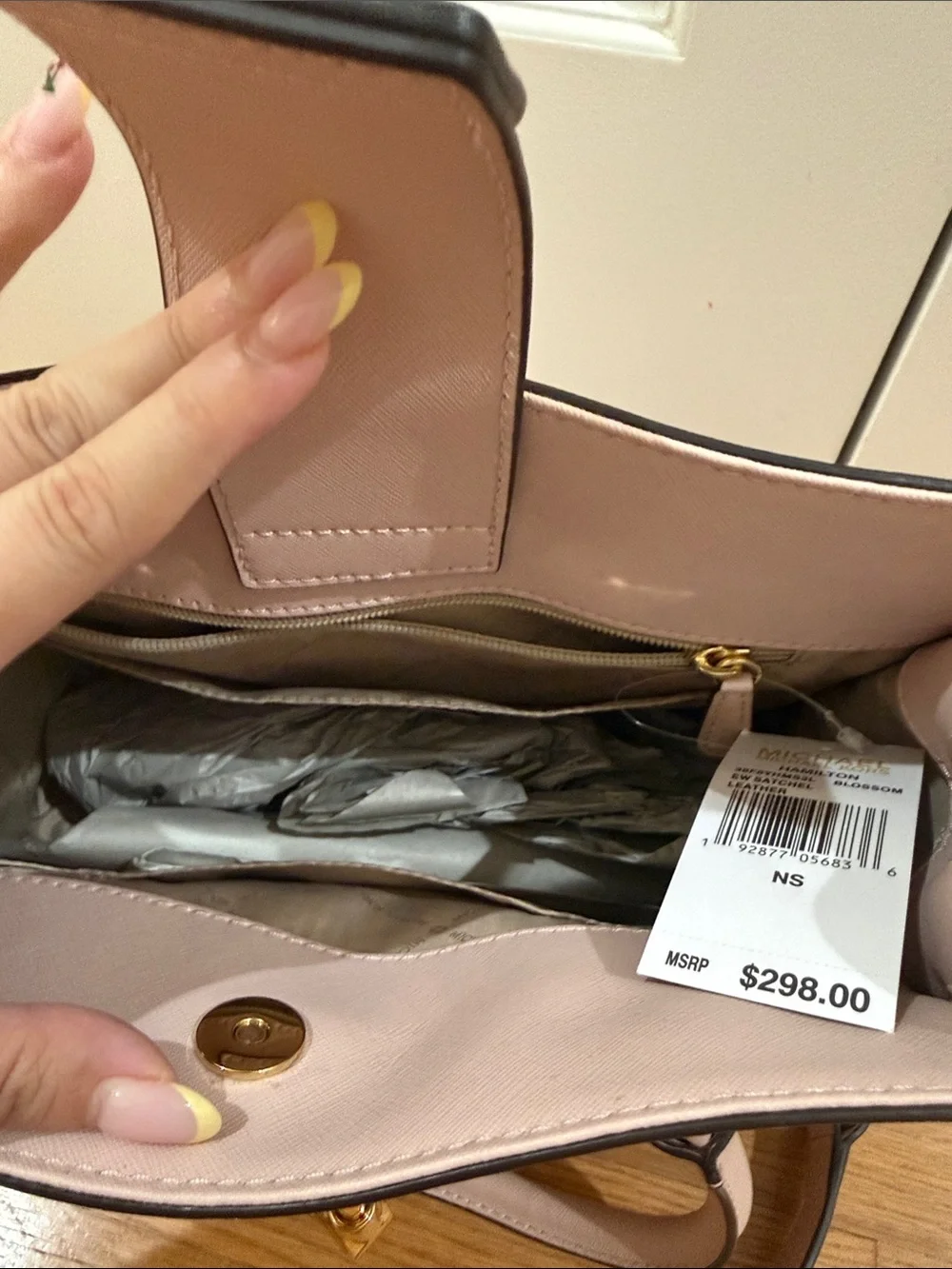 Michael Kors Hamilton East West Satchel in color blossom NWT